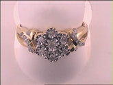 1/4CT-DIA FLOWER RING